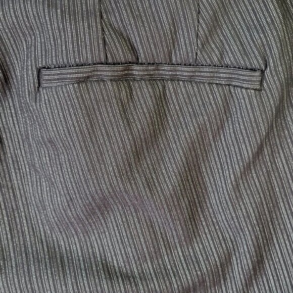 Lane Bryant The Allie Dress Pants Size 28 Trouser Straight Black Pinstripe 46X31 - Picture 4 of 12
